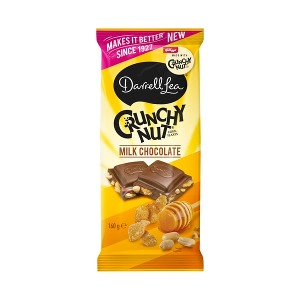 Darrell Lea Crunchy Nut Milk Chocolate Block | 160g