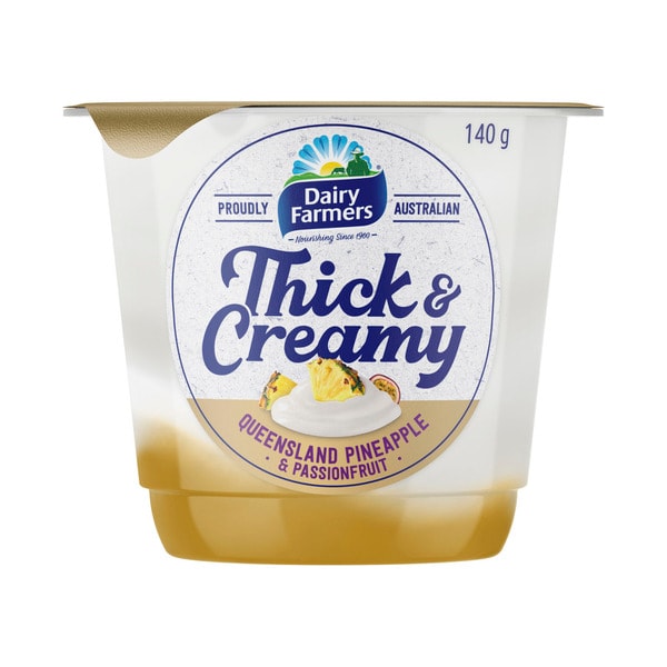 Dairy Farmers Thick & Creamy Yoghurt Pineapple Passionfruit | 140g