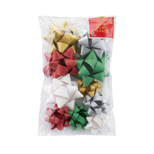 Coles Paper Bows 10 Pack | 1 each