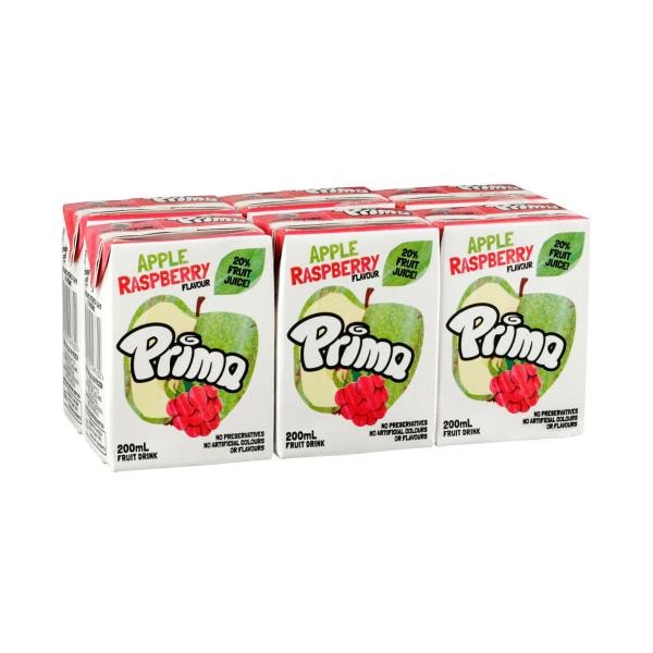 Prima Apple Raspberry Fruit Drink Multipack 200mL | 6 pack