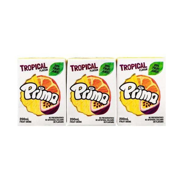 Prima Tropical Fruit Drink Multipack 200mL | 6 pack