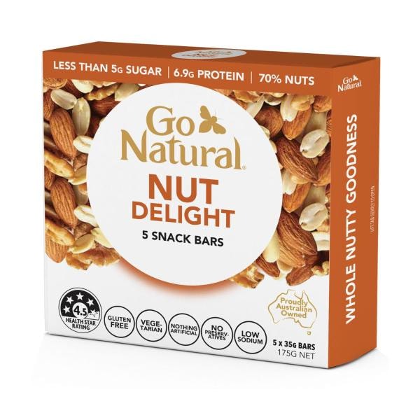 Go Natural Nut Delight Chopped Bars | 175g