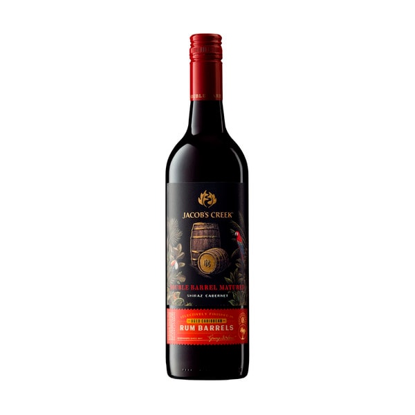 Jacob's Creek Double Barrel Rum Shiraz Cabernet 750mL | 1 Each