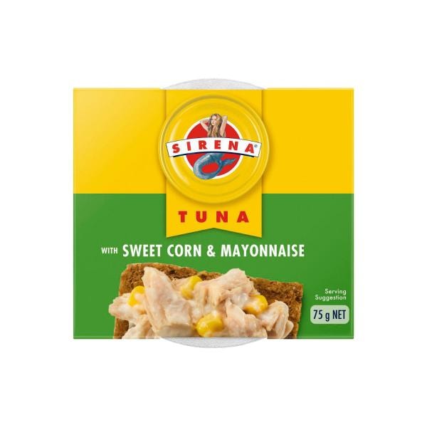 Sirena Snack Tuna Sweetcorn And Mayonnaise | 75g