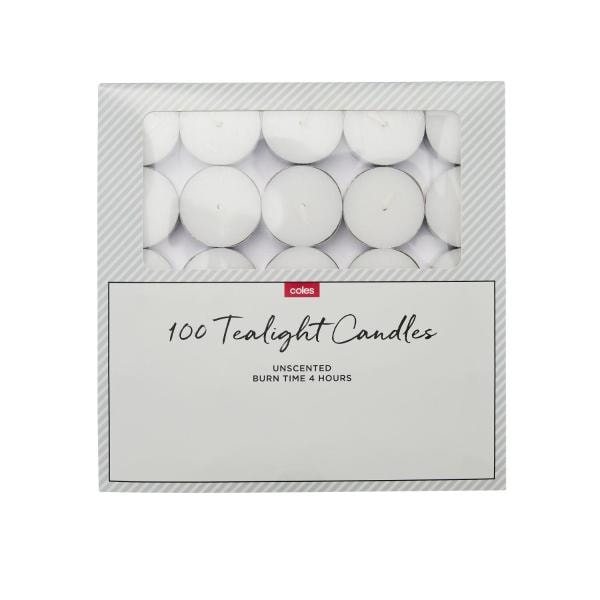 Candle Light Tea Lights | 100 Pack