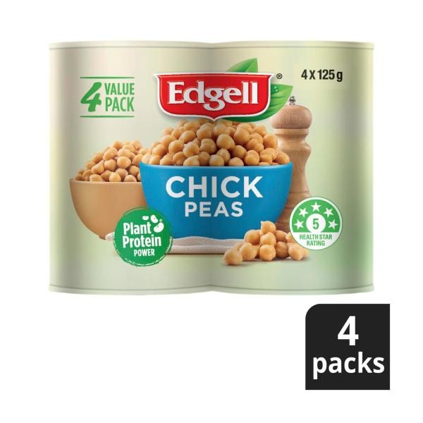 Edgell Australian Grown Chickpeas Snack Packs 125g | 500g