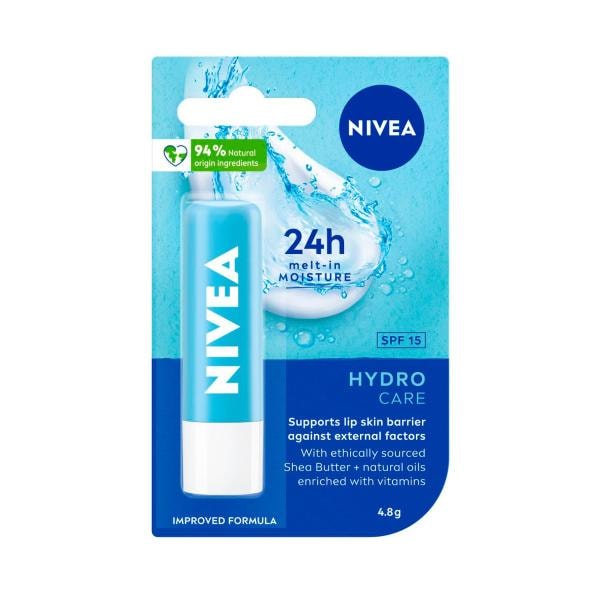 Nivea Lip Balm Hydro Care Spf15 | 4.8g