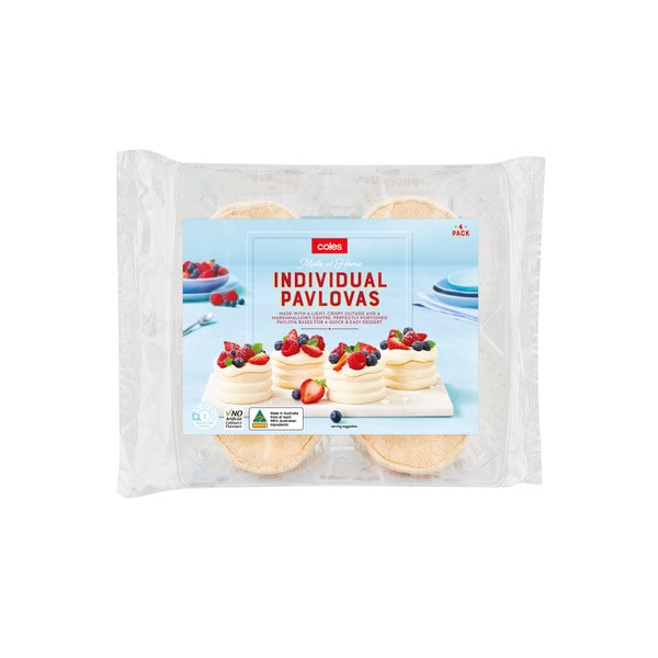 Coles Individual Pavlova | 4 pack