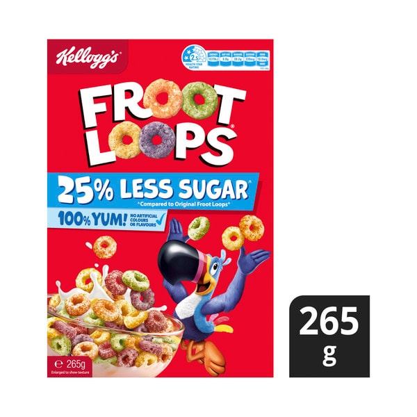 Kellogg's Froot Loops 25% Less Sugar | 265g