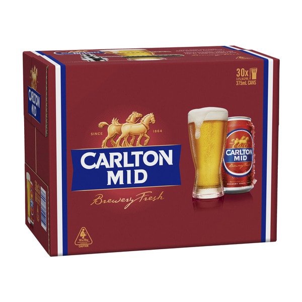 Carlton Mid Block Can 375mL | 30 Pack