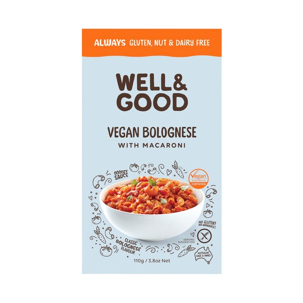 Well & Good Vegan Bolognese With Macaroni | 110g