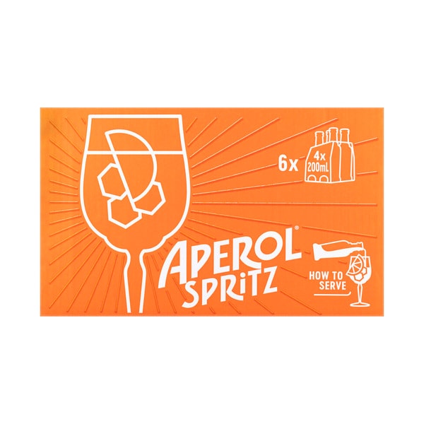 Aperol Spritz Bottle 200mL | 24 Pack