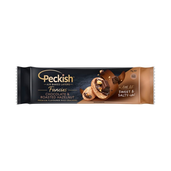 Peckish Fancies Rice Cracker Chocolate Hazelnut | 90g