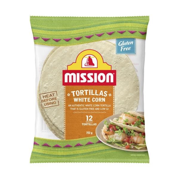 Mission White Corn 12 Tortillas | 312g