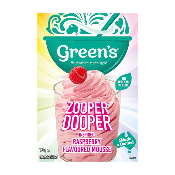 Greens Zooper Dooper Raspberry Mousse Mix | 150g