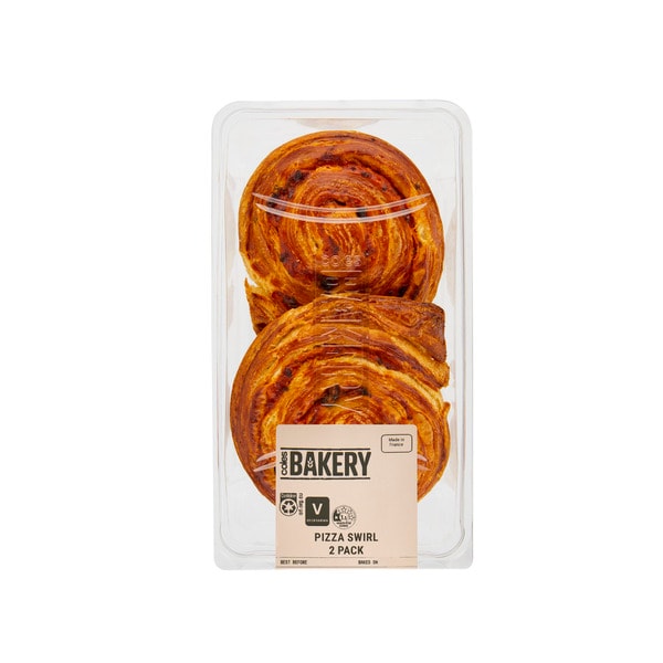 Coles Pizza Swirl Pastry | 2 pack