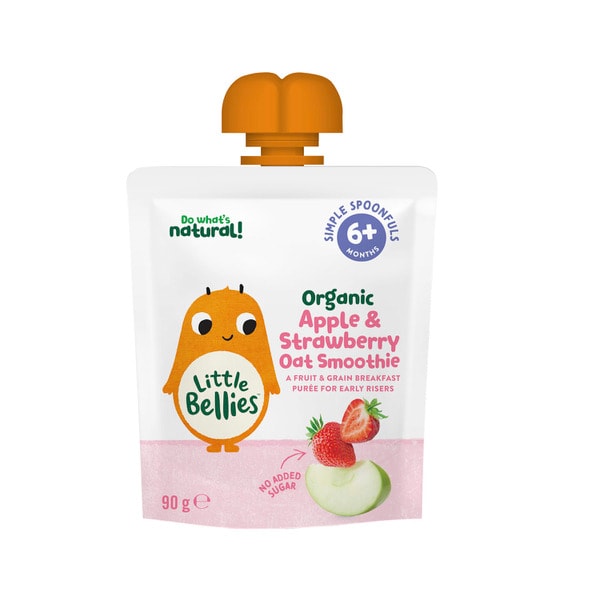 Little Bellies Organic Strawberry & Apple Oat Smoothie 6+ Months | 90g
