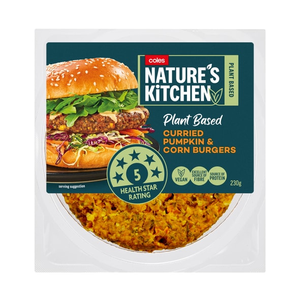 Natures Kitchen Pumpkin & Corn Burgers | 230g