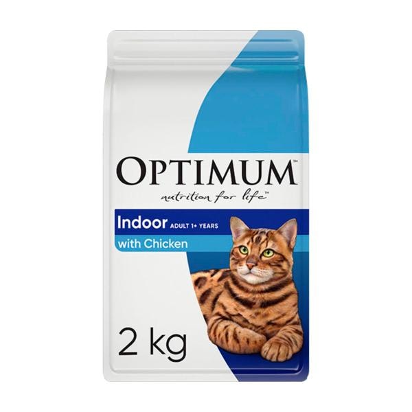 Optimum Adult Cat Indoor With Chicken Dry Cat Food | 2kg