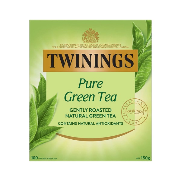 Twinings Pure Green Tea Bags 100 pack | 150g
