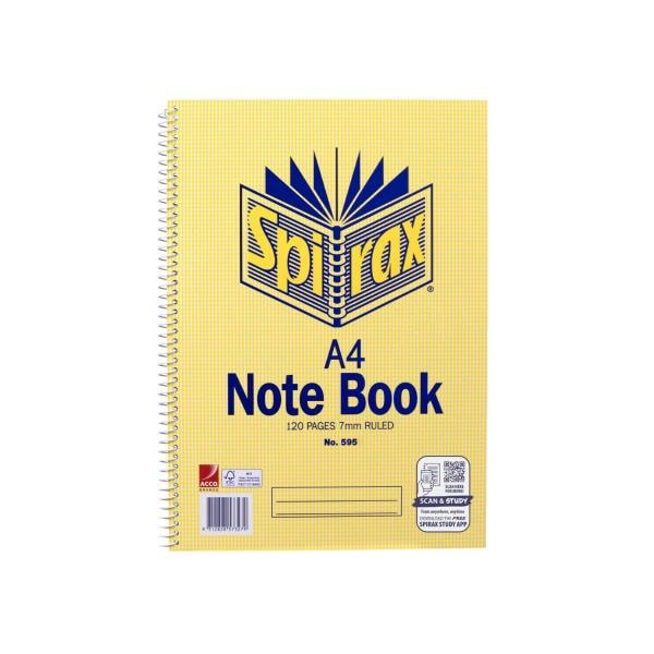 Spirax A4 Notebook 120 Page | 1 each