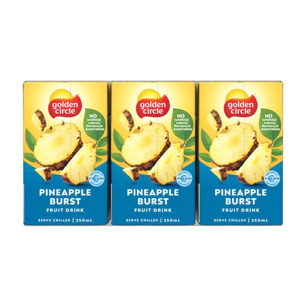Golden Circle Fruit Drink Pineapple Burst 250mL | 6 pack