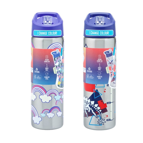 Smash Stainless Steel Colour Change Sipper 750mL | 1 each