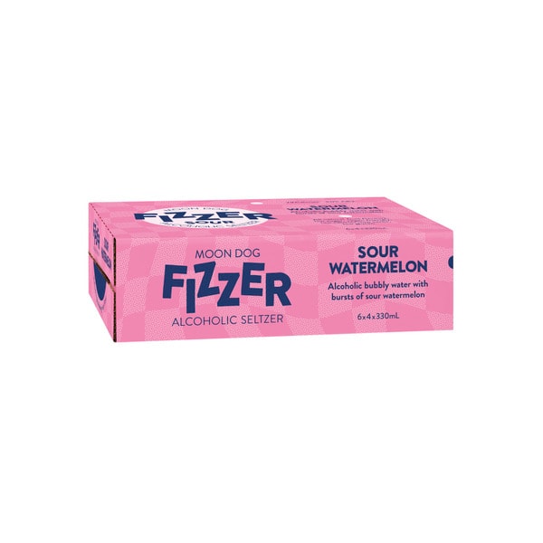 Moon Dog Fizzer Sour Watermelon Can 330mL | 24 Pack