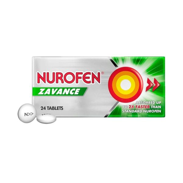 Nurofen Zavance Tablets Pain Relief 256mg Ibuprofen | 24 pack