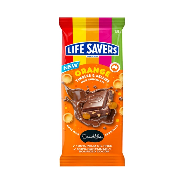 Lifesavers Milk Chocolate Orange Tingles Block | 160g