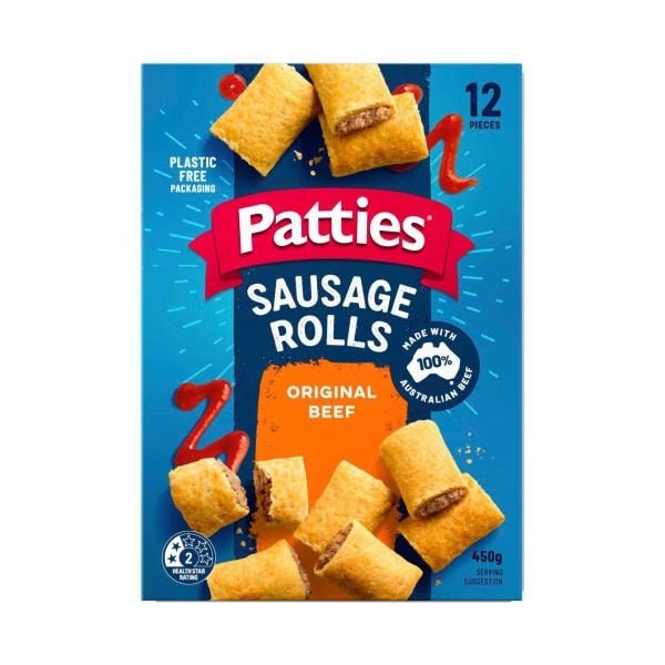 Patties Frozen Party Sausage Rolls 12 pack | 450g
