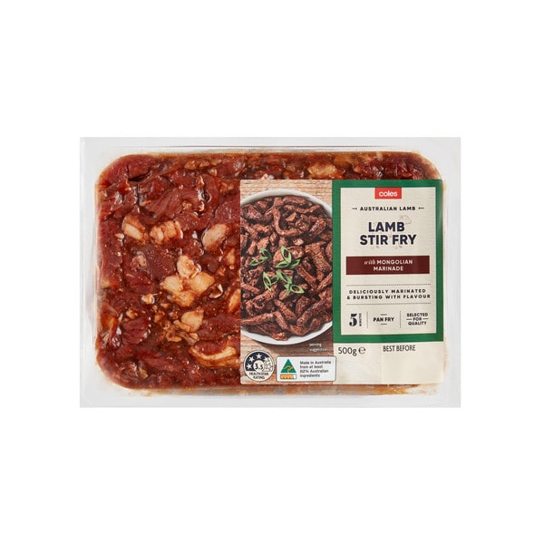 Coles Lamb Stir Fry In Mongolian Marinade | 500g