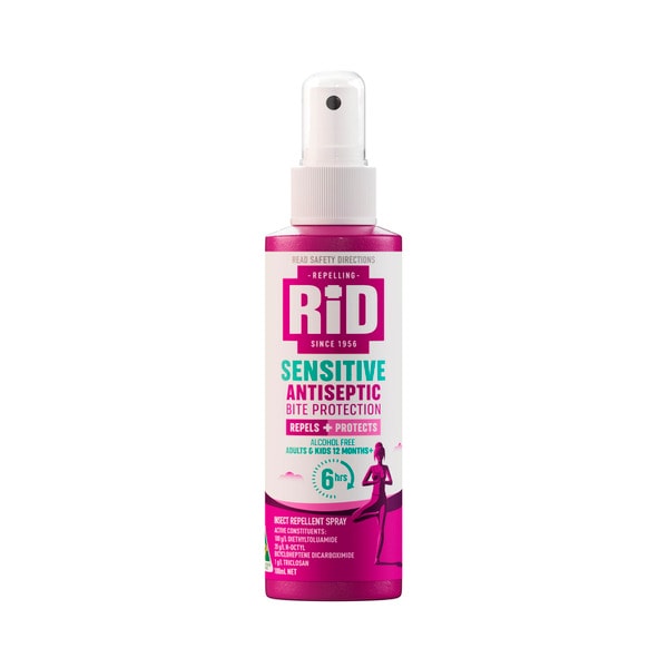 Rid Sensitive Antiseptic Bite Protection 6 HR Pump Spray | 100mL
