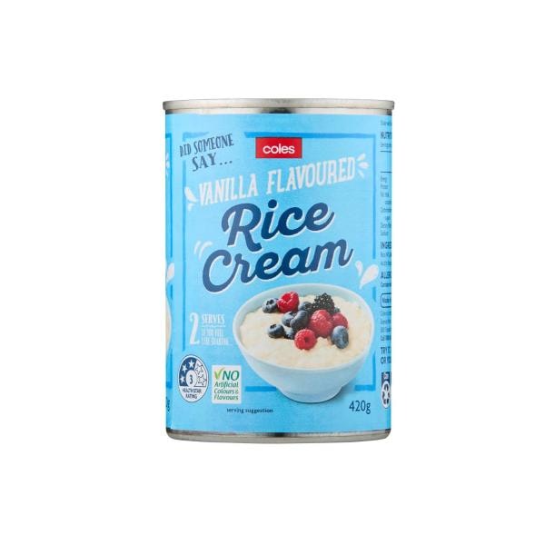 Coles Rice Cream Vanilla | 420g