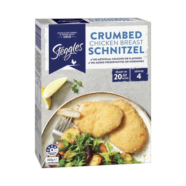 Steggles Chicken Breast Schnitzel | 400g