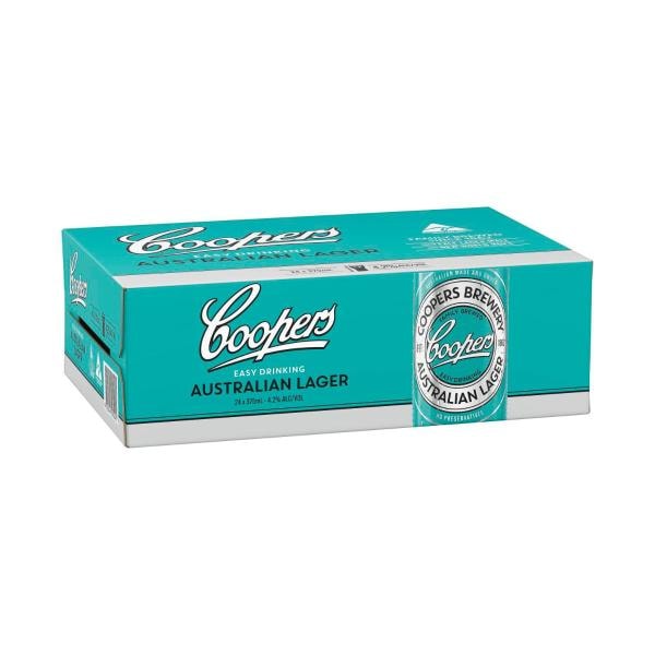 Coopers Australian Lager Can 375mL | 24 Pack