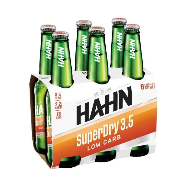 Hahn Super Dry 3.5 Bottle 330mL | 6 Pack