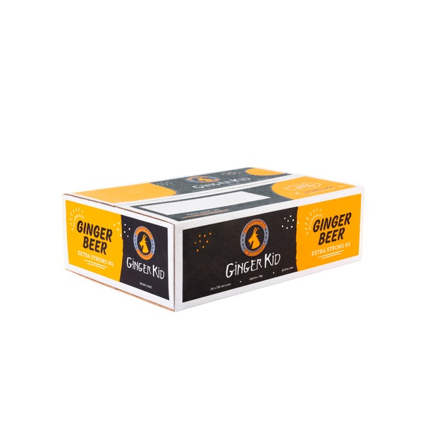Harcourt Ginger Kid Ginger Beer Can 330mL | 24 Pack