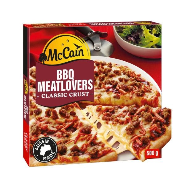 McCain Frozen BBQ Meatlovers Family Pizza | 500g