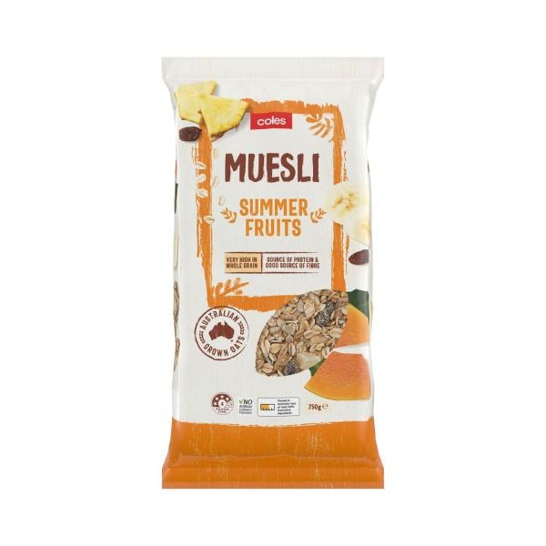 Coles Summer Fruits Muesli | 750g