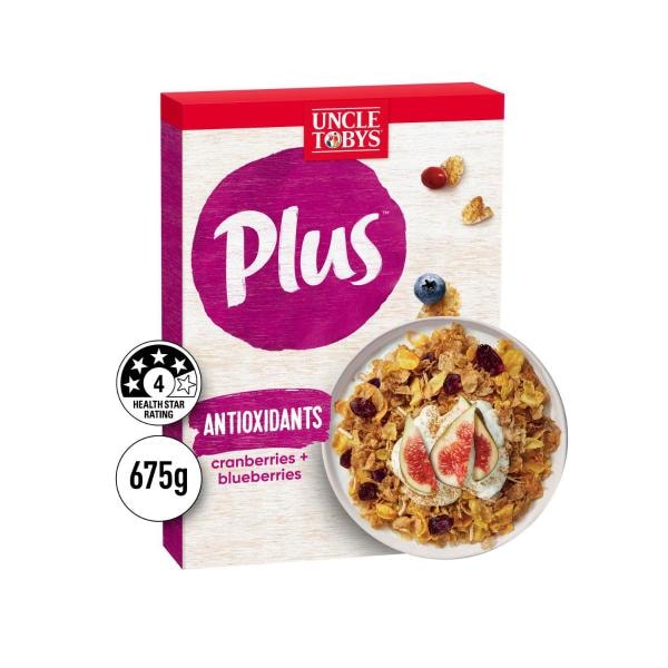 Uncle Tobys Plus Antioxidant Breakfast Cereal | 675g