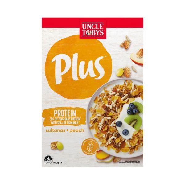 Uncle Tobys Plus Protein Breakfast Cereal | 620g