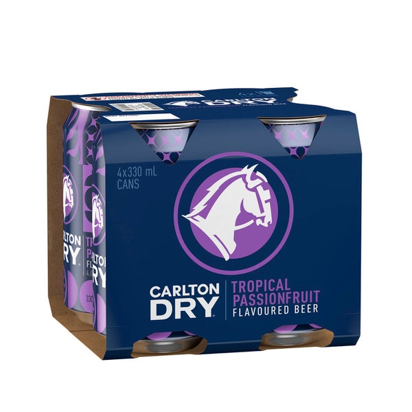 Carlton Dry Tropical Can 330mL | 4 Pack