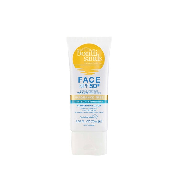 Bondi Sands SPF50+ Fragrance Free Hydrating Tinted Face Lotion | 75mL