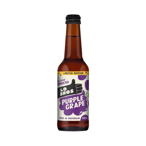 Lo Bros Organic Kombucha Purple Grape | 330mL