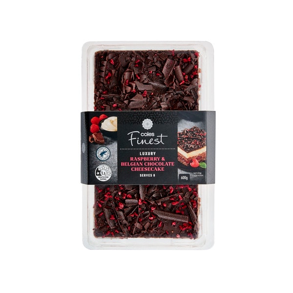 Coles Finest Chocolate Raspberry Cheesecake | 600g