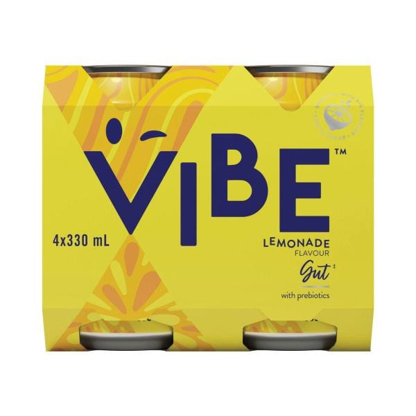Vibe Soda Gut Lemonade 330mL | 4 pack