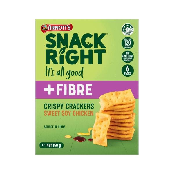 Arnott's Snackright Multipack Crispy Crackers Soy Chicken | 150g