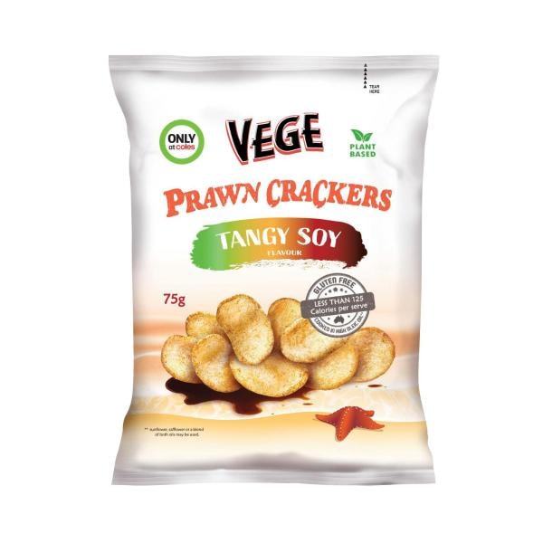 Vege Vegan Prawn Crackers Tangy Soy | 75g