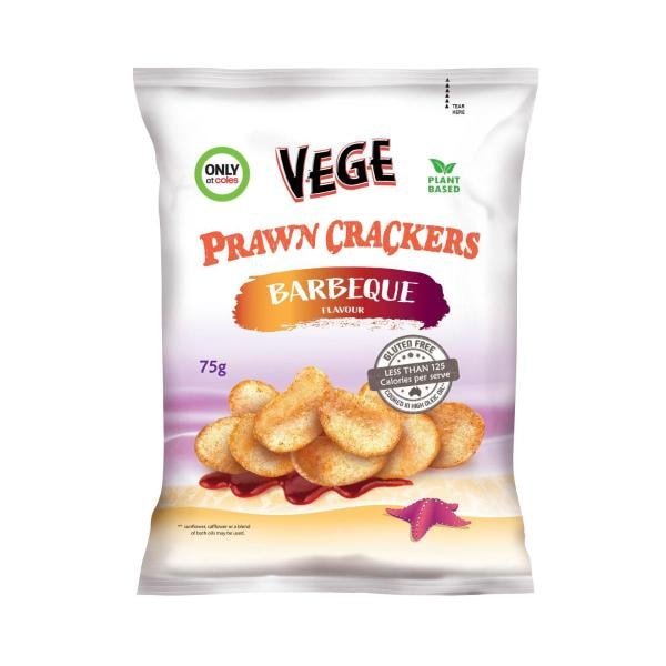 Vege Vegan Prawn Crackers Barbeque | 75g